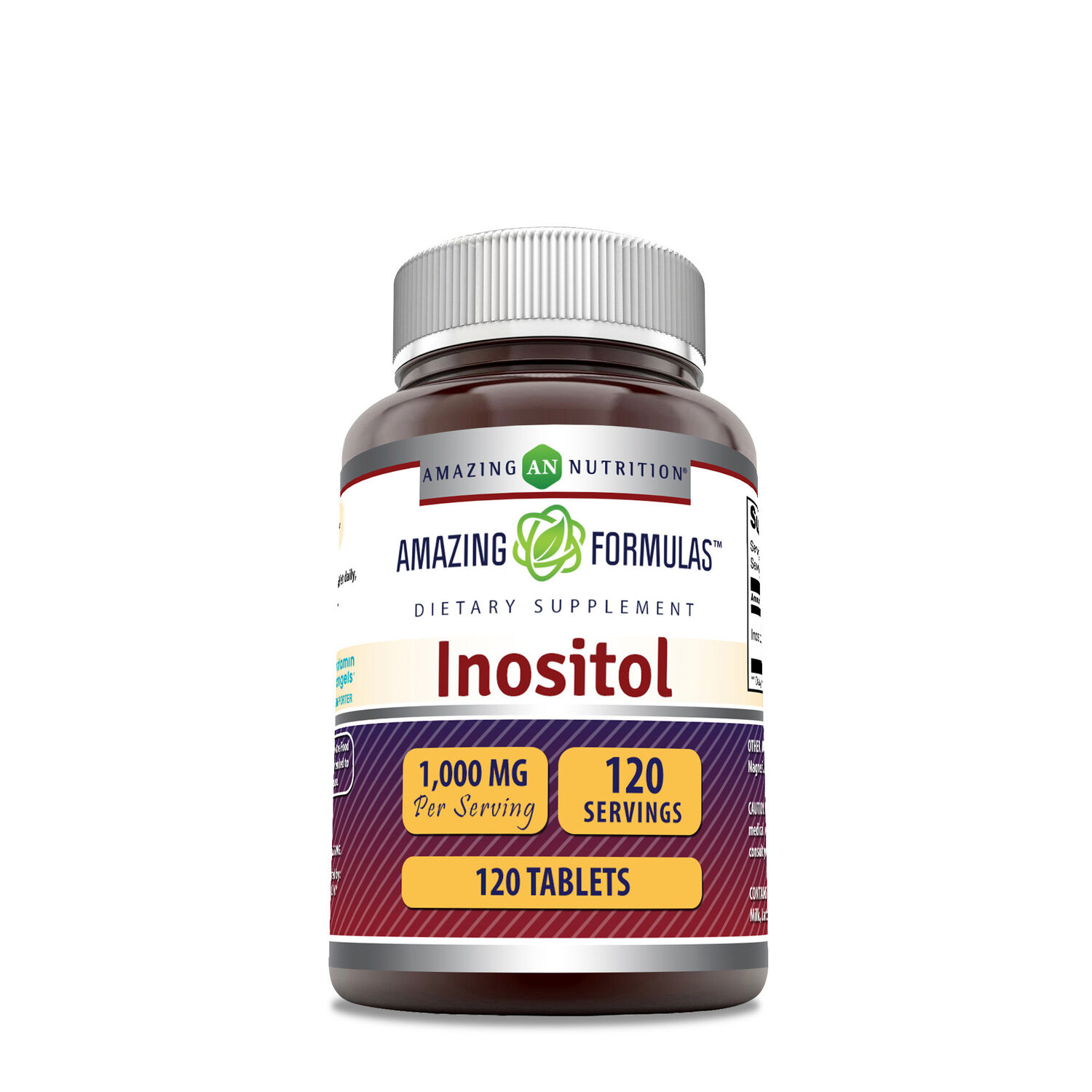 Amazing Nutrition Inositol 1000Mg - 120 Tablets (120 Servings)